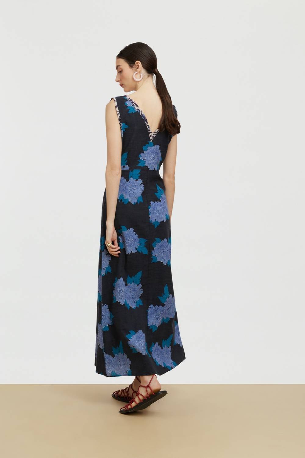 Lisa Corti Abito Trapeze Abhanery Peony Payne