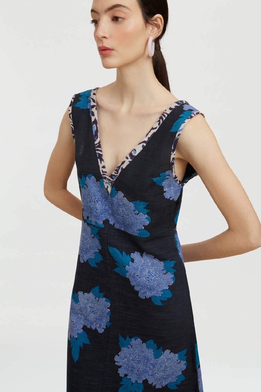 Lisa Corti Abito Trapeze Abhanery Peony Payne