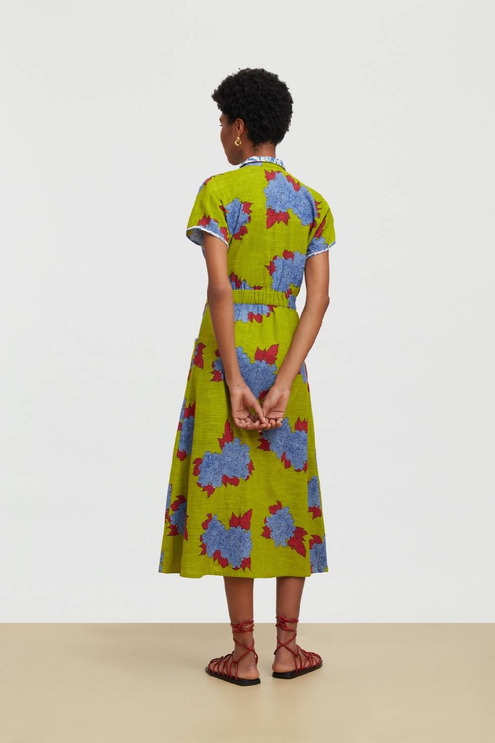 Lisa Corti Abito Tsubaki Abhanery Peony Acid Green