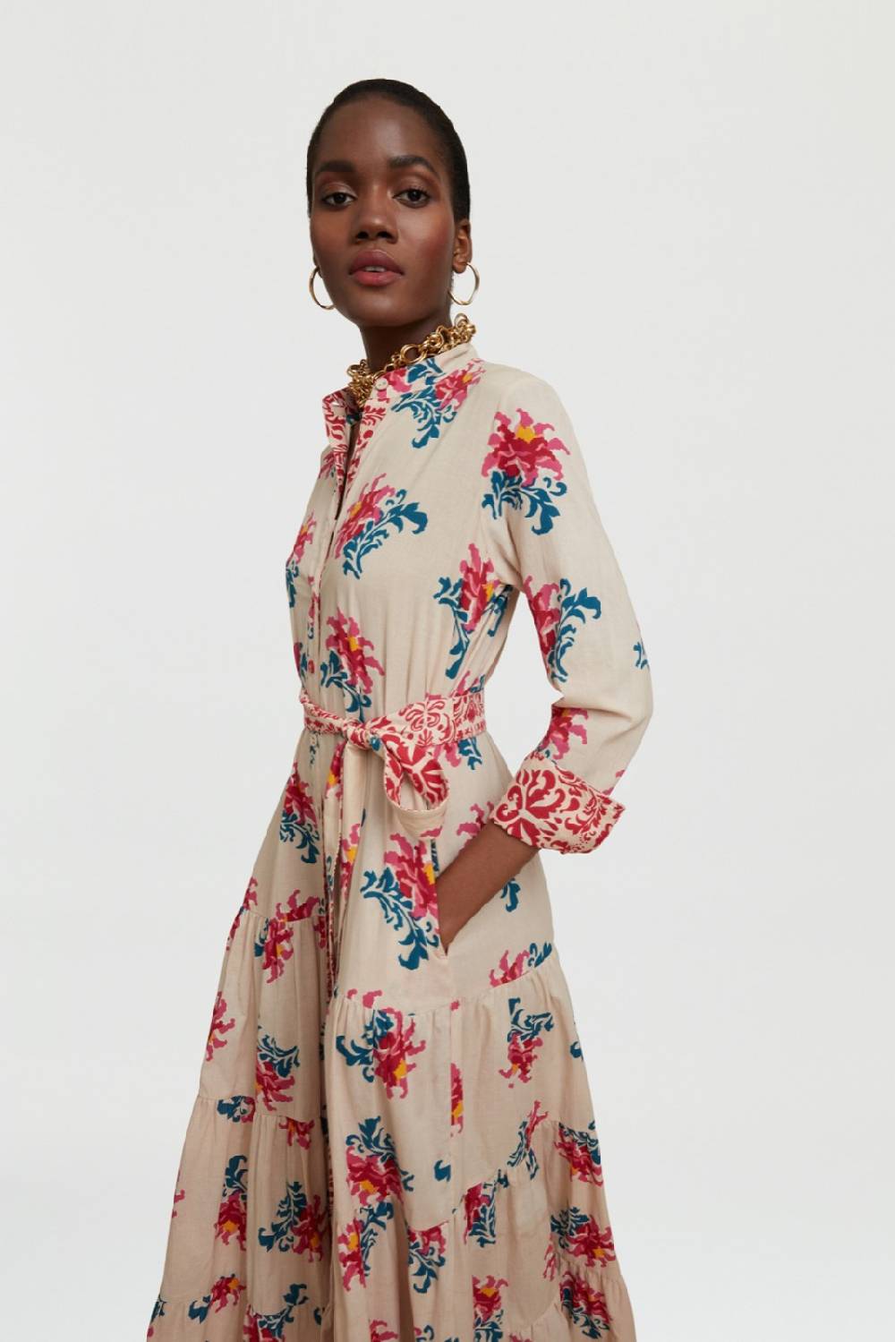 Lisa Corti Abito Tulsi Tangeri Rose Cream