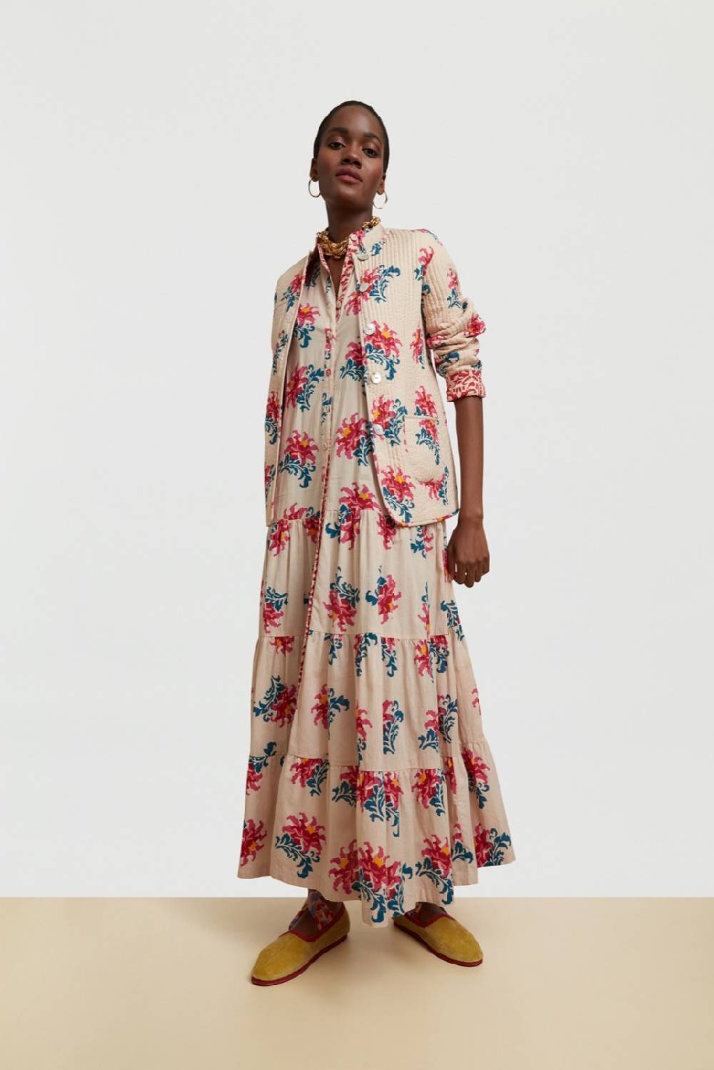 Lisa Corti Abito Tulsi Tangeri Rose Cream