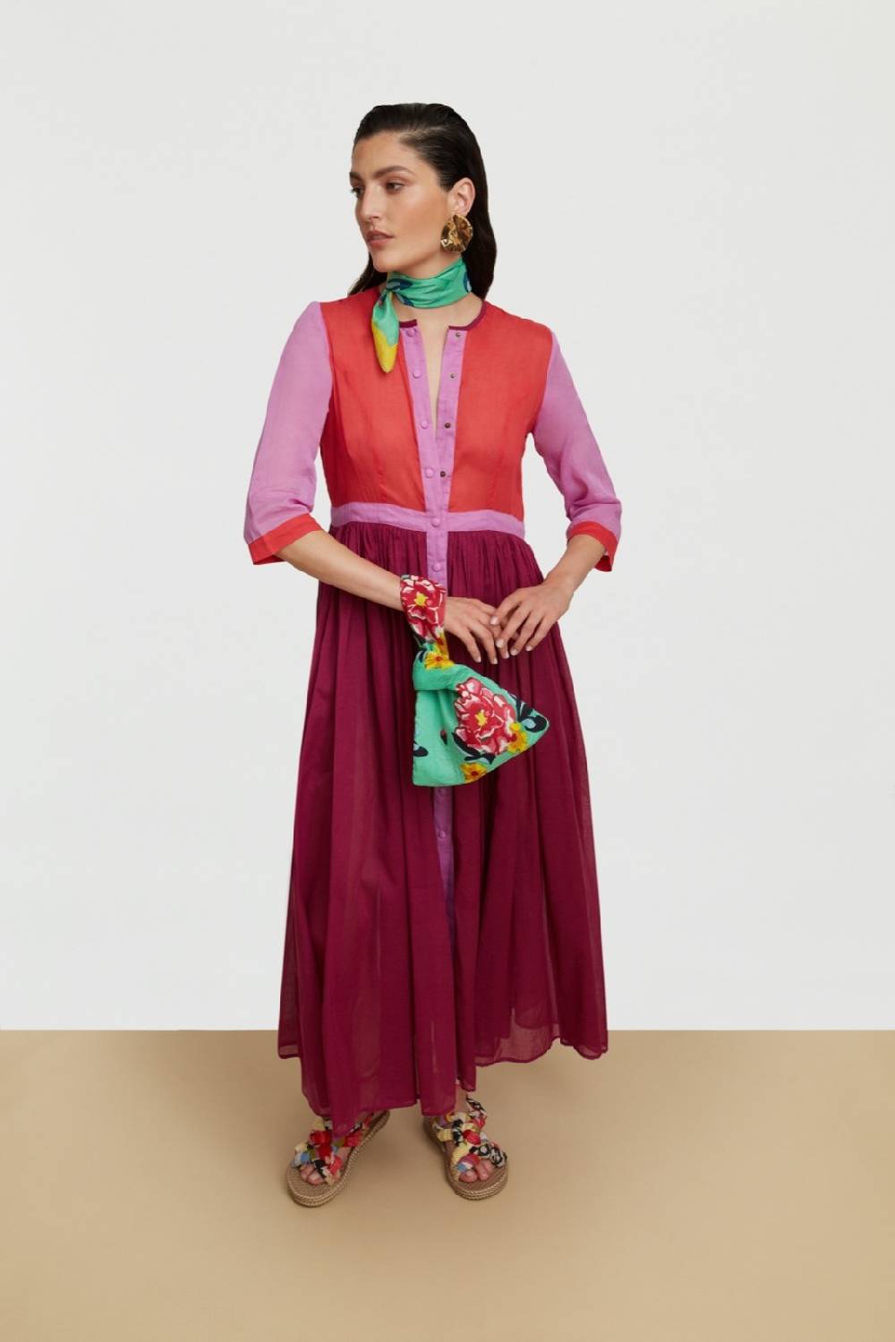 Lisa Corti Borsa Knot Reversibile Ramye Aqua