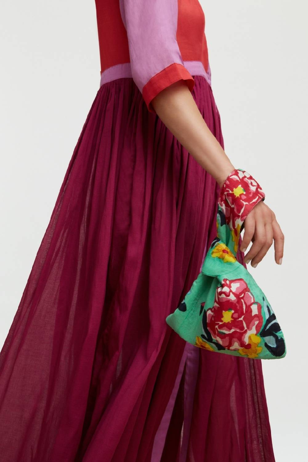 Lisa Corti Borsa Knot Reversibile Ramye Aqua