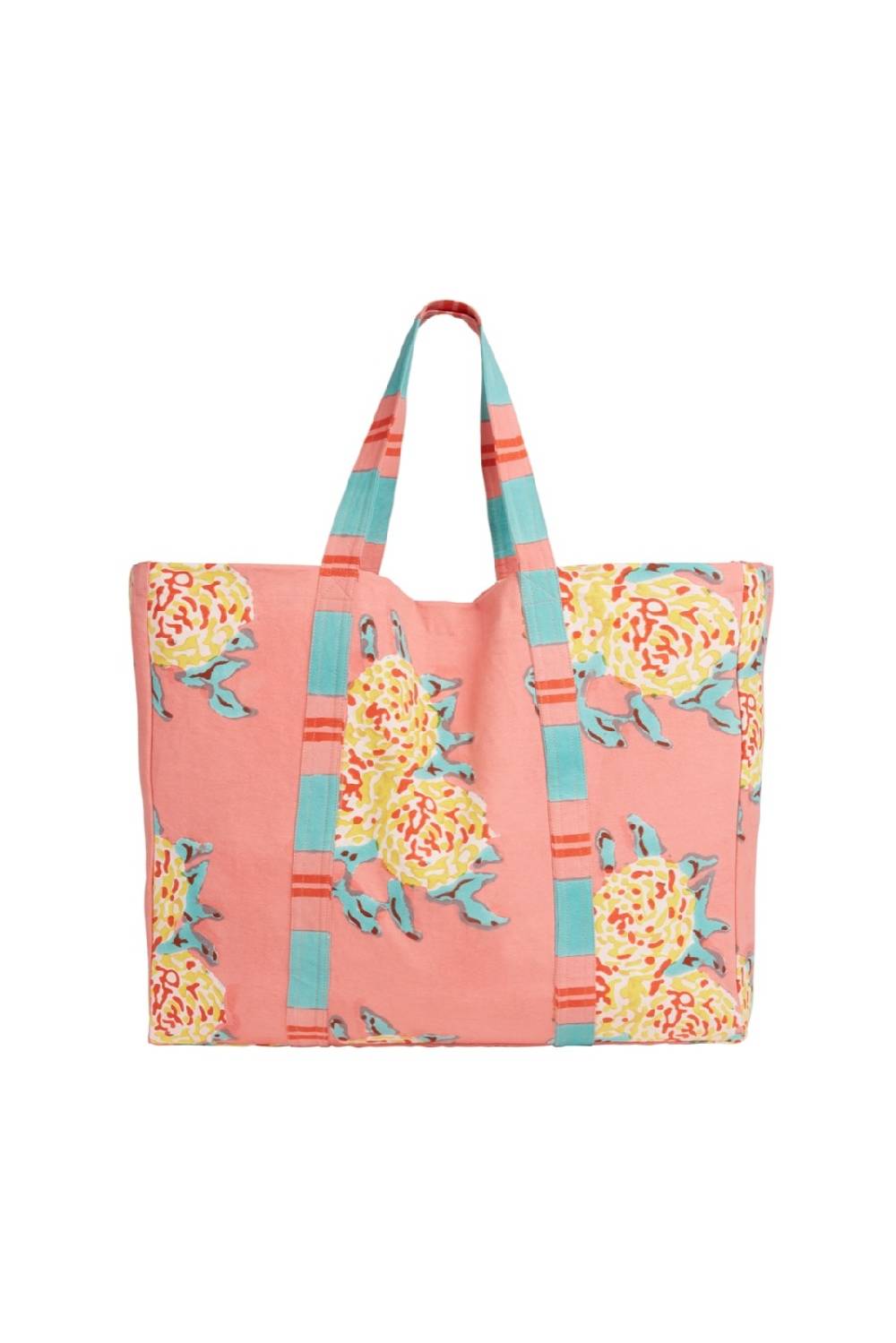 Lisa Corti Borsa Shopping Leopard Flower Old Pink