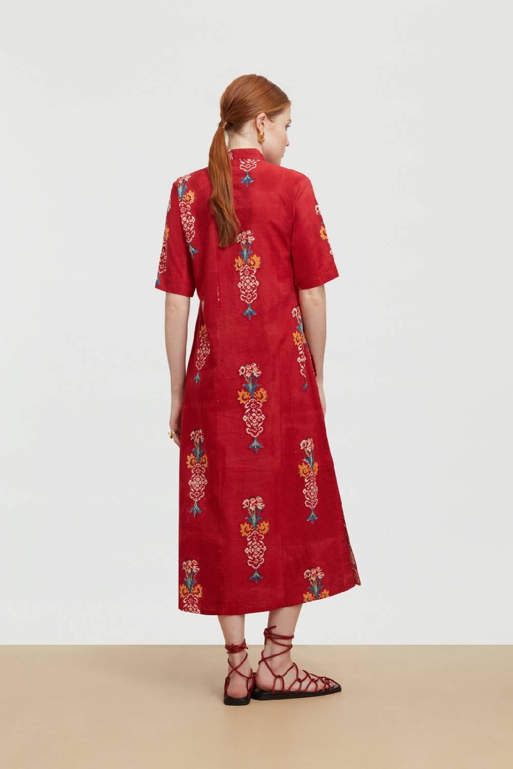 Lisa Corti Caftano Mamta Bibelot Red