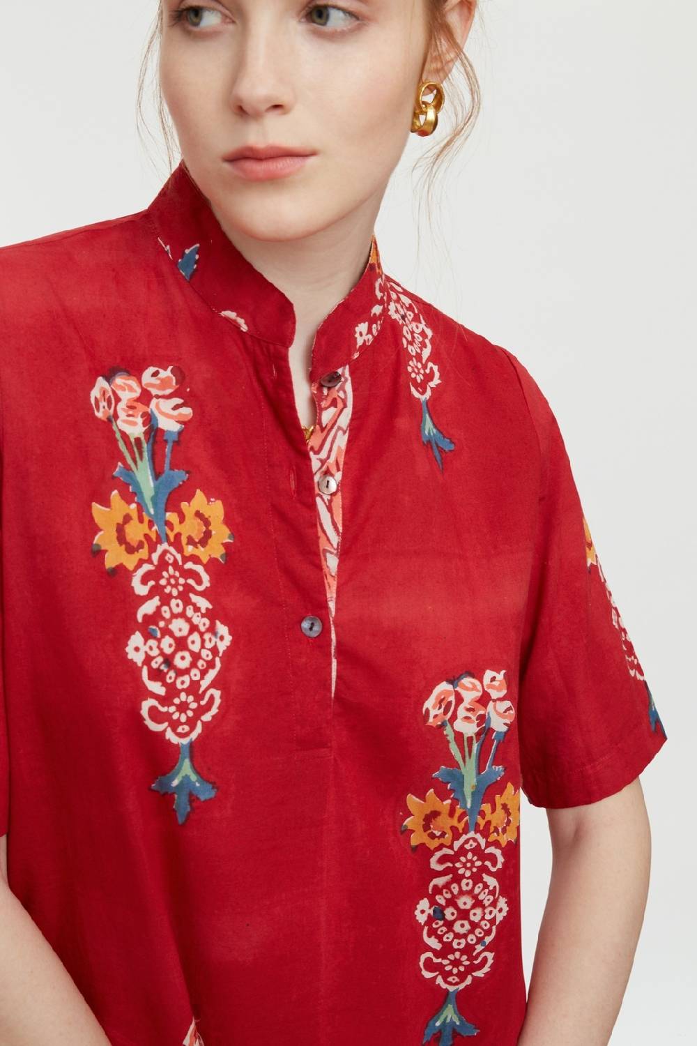 Lisa Corti caftano mamta bibelot red