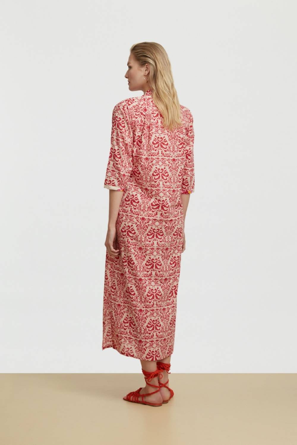 Lisa Corti Caftano Mirte Tangeri Damask Natural