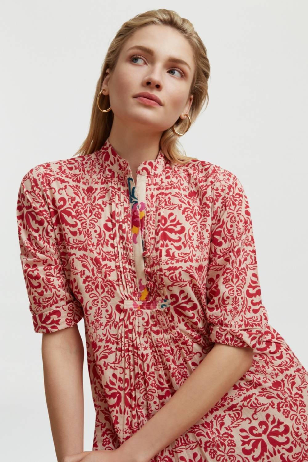 Lisa Corti Caftano Mirte Tangeri Damask Natural