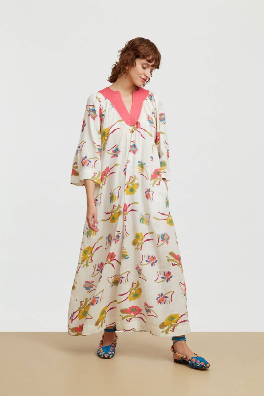 Lisa Corti Caftano Ninbu Japanese Acid Green