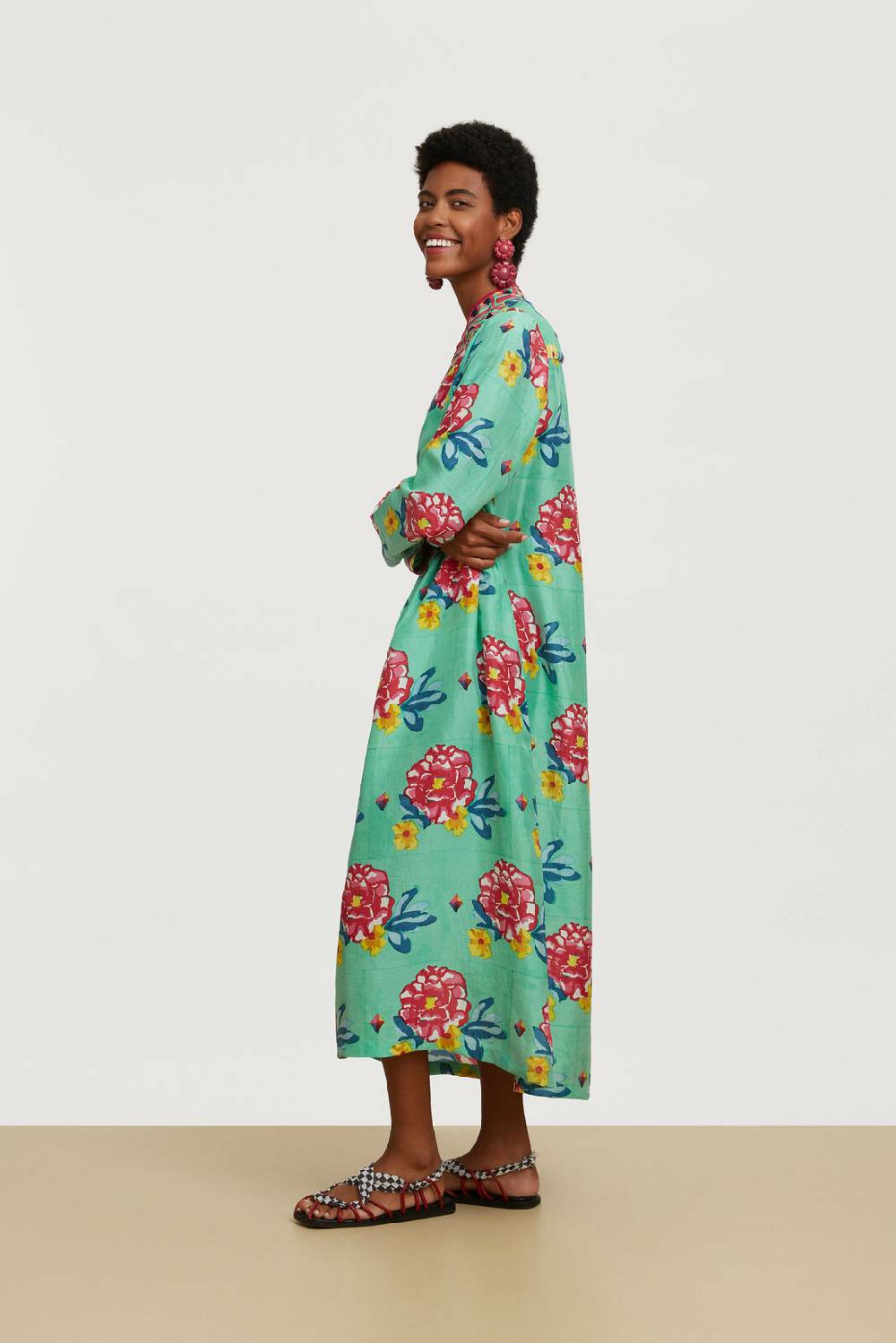 Lisa Corti Caftano Radha Ramye Aqua