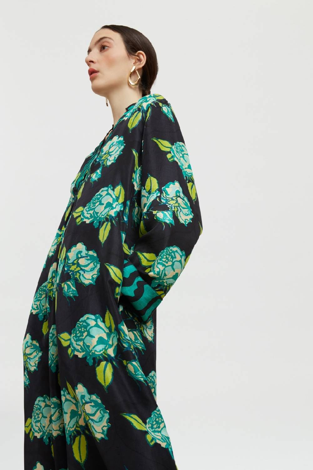 Lisa Corti Caftano Radha Rosa Spina Black