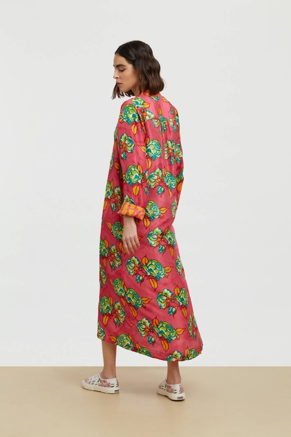 Lisa Corti Caftano Radha Rosa Spina Geranium