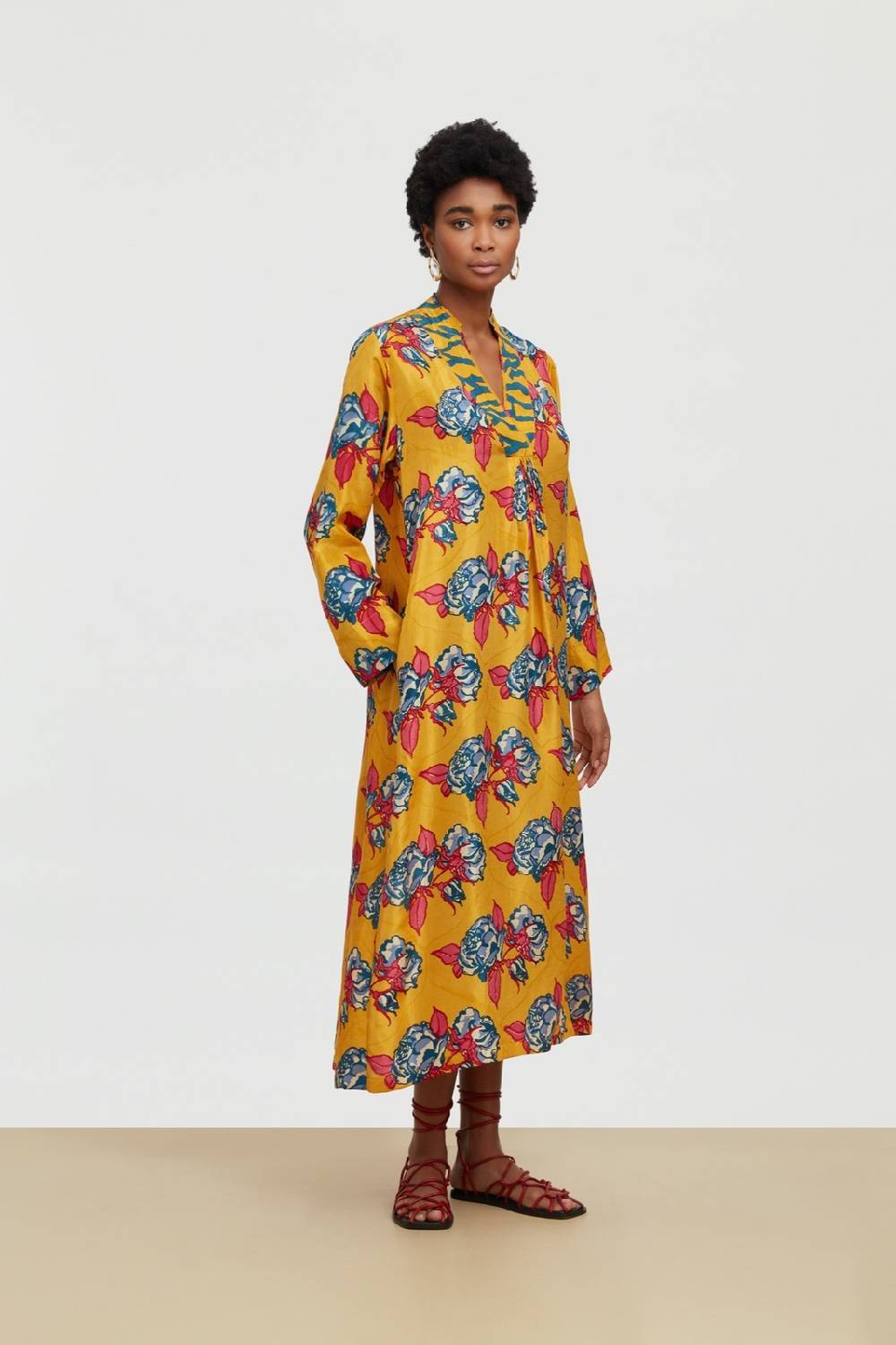 Lisa Corti Caftano Radha Rosa Spina Orange