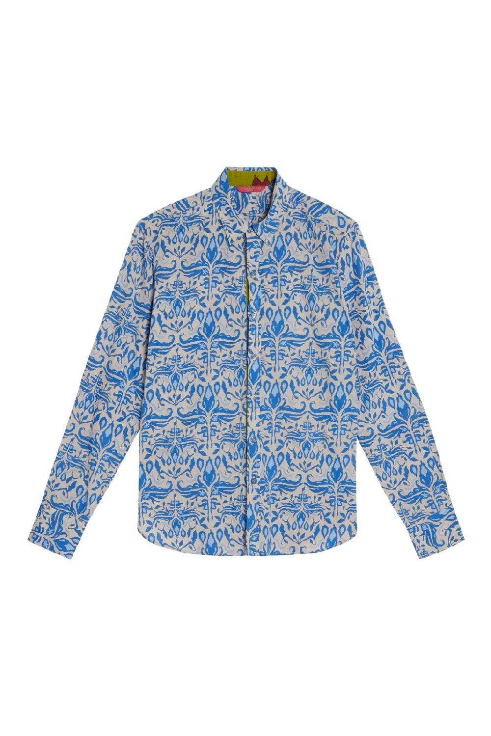 Lisa Corti Camicia Acapulco Abhanery Damasque Blue