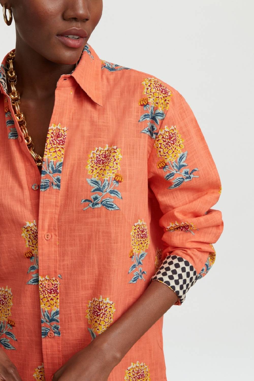 Lisa Corti Camicia Acapulco Mamagoto Geranium