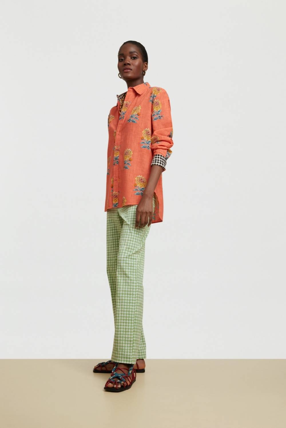 Lisa Corti Camicia Acapulco Mamagoto Geranium