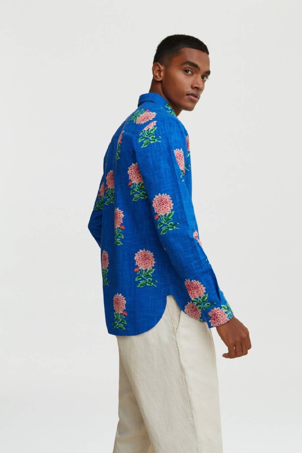 Lisa Corti Camicia Acapulco Mamagoto Royal Blue