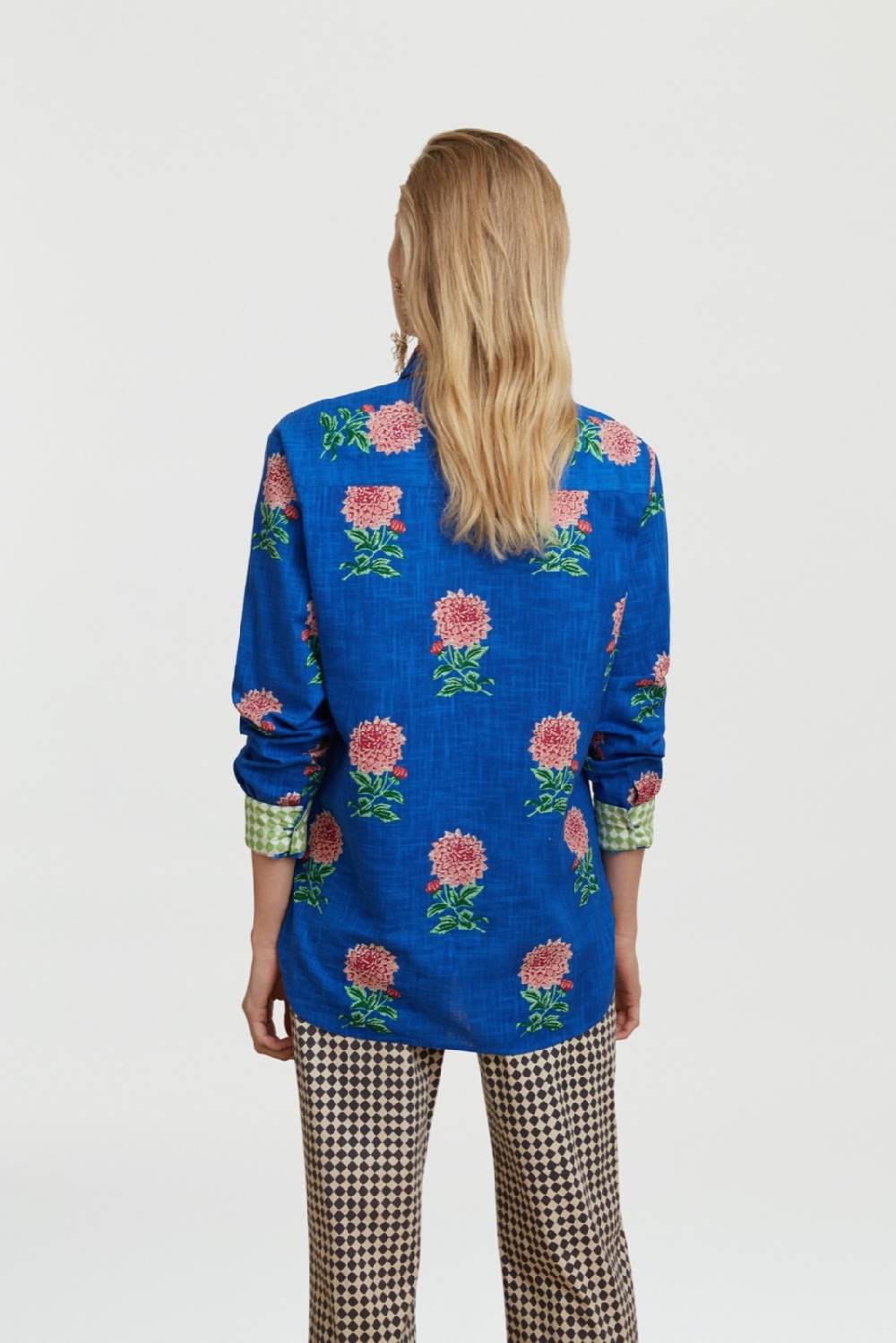 Lisa Corti Camicia Acapulco Mamagoto Royal Blue