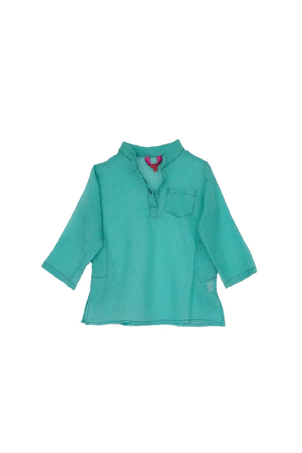 Lisa Corti camicia baby bombay turquoise
