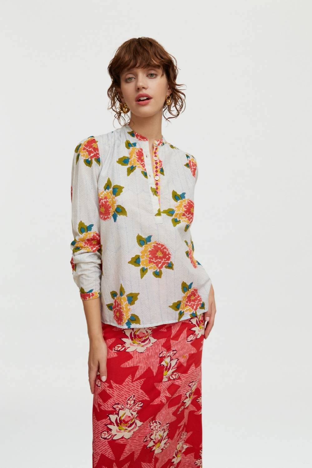 Lisa Corti camicia batumi barwara light blue