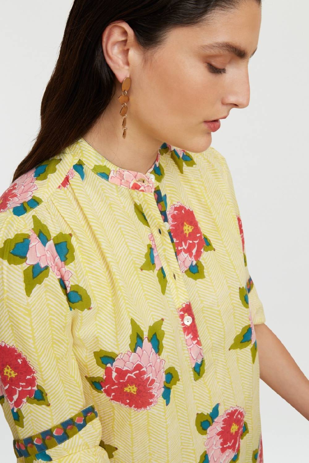 Lisa Corti Camicia Batumi Barwara Light Yellow