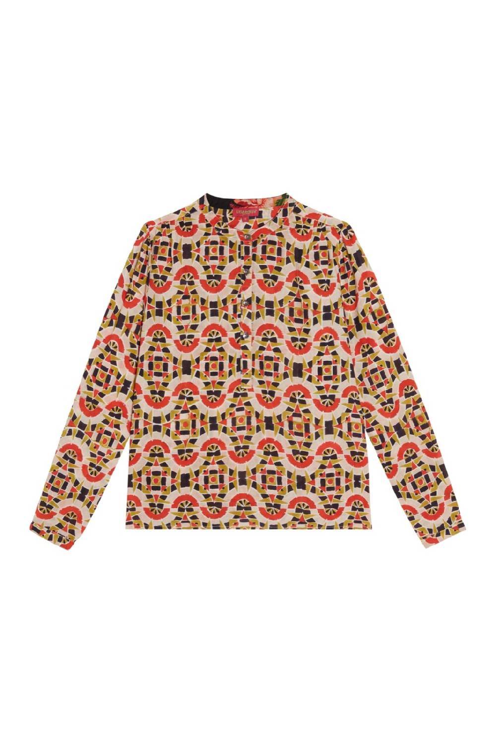 Lisa Corti Camicia Batumi Folk Mirror Black