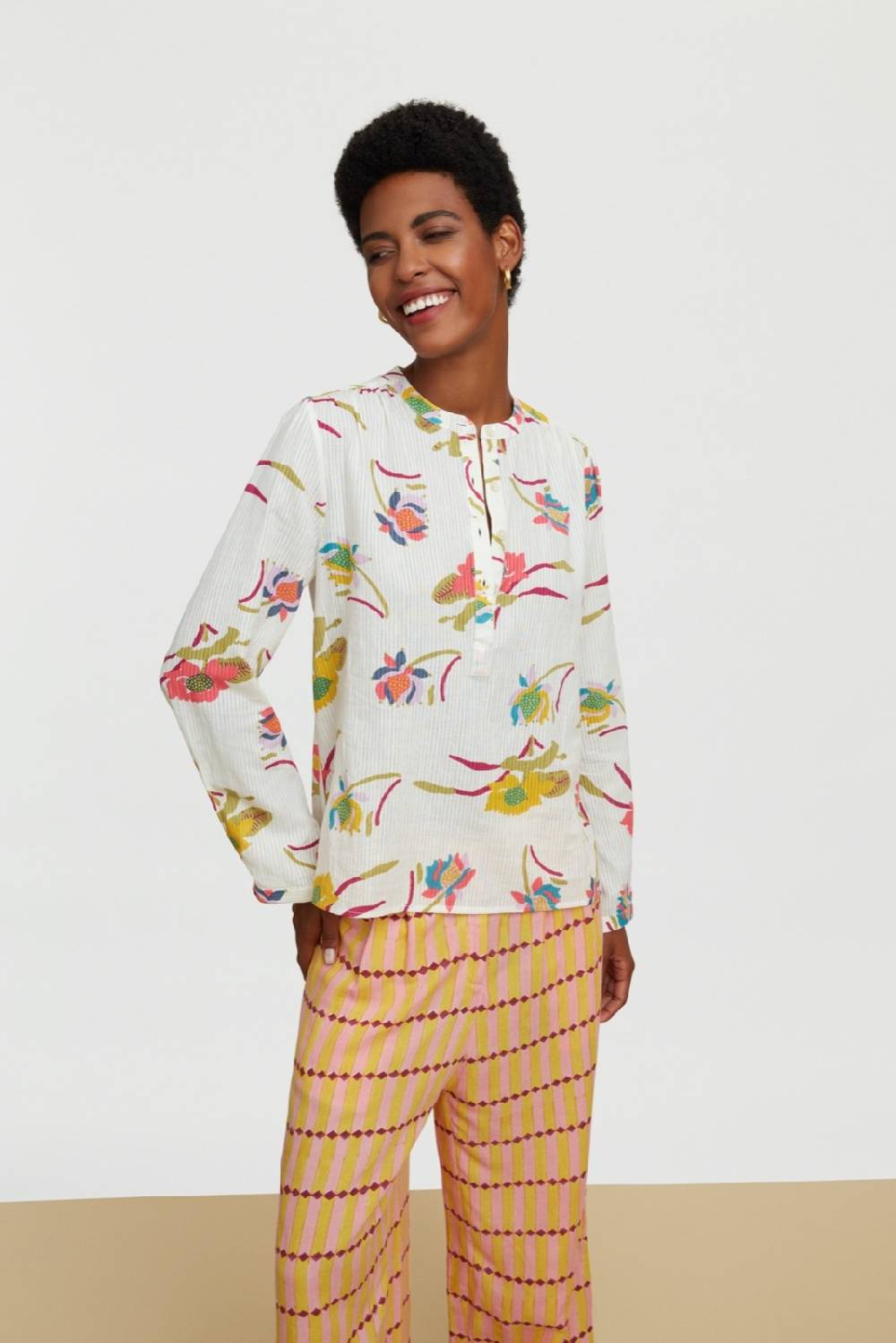 Lisa Corti Camicia Batumi Japanese Acid Green