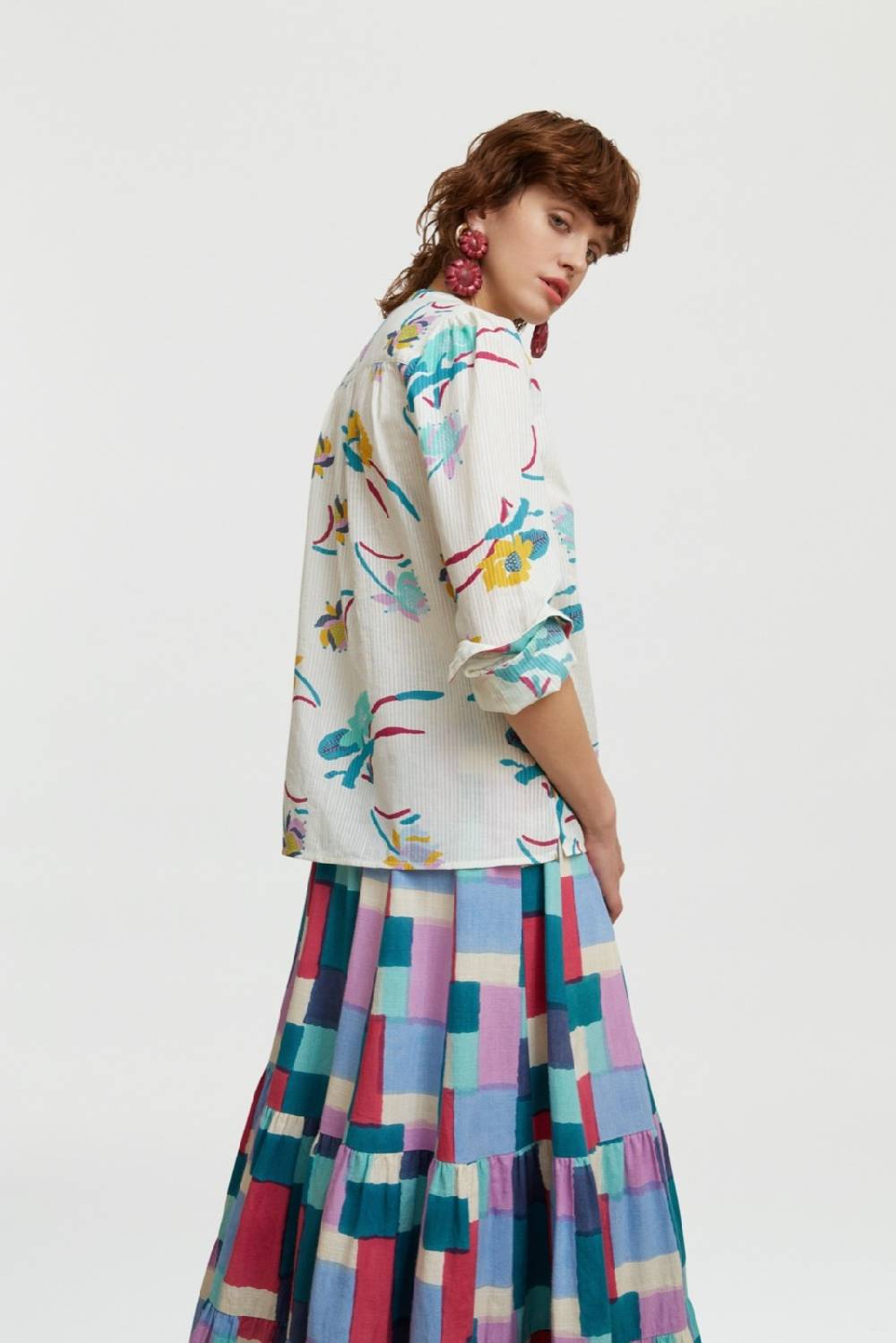 Lisa Corti Camicia Batumi Japanese Peacock