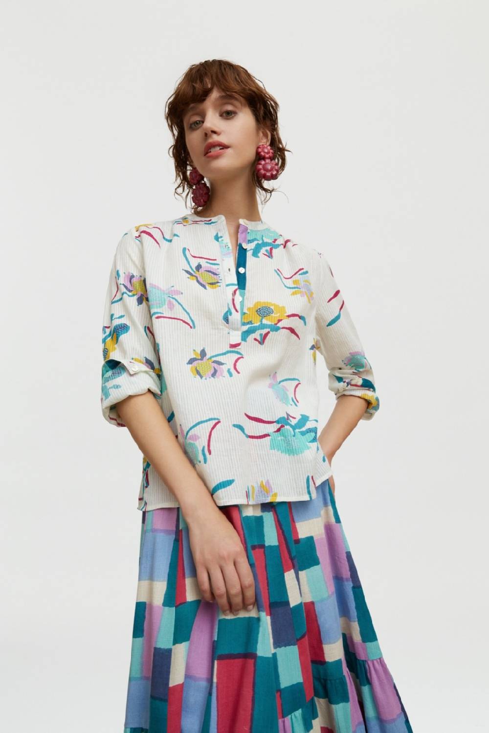 Lisa Corti camicia batumi japanese peacock