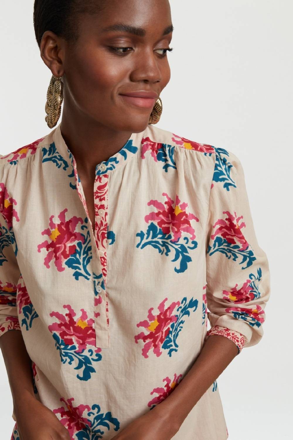 Lisa Corti Camicia Batumi Tangeri Rose Cream