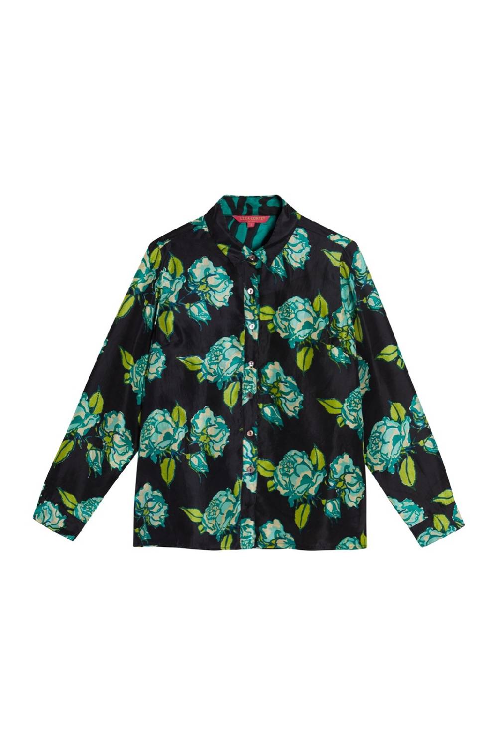Lisa Corti Camicia Bella Rosa Spina Black