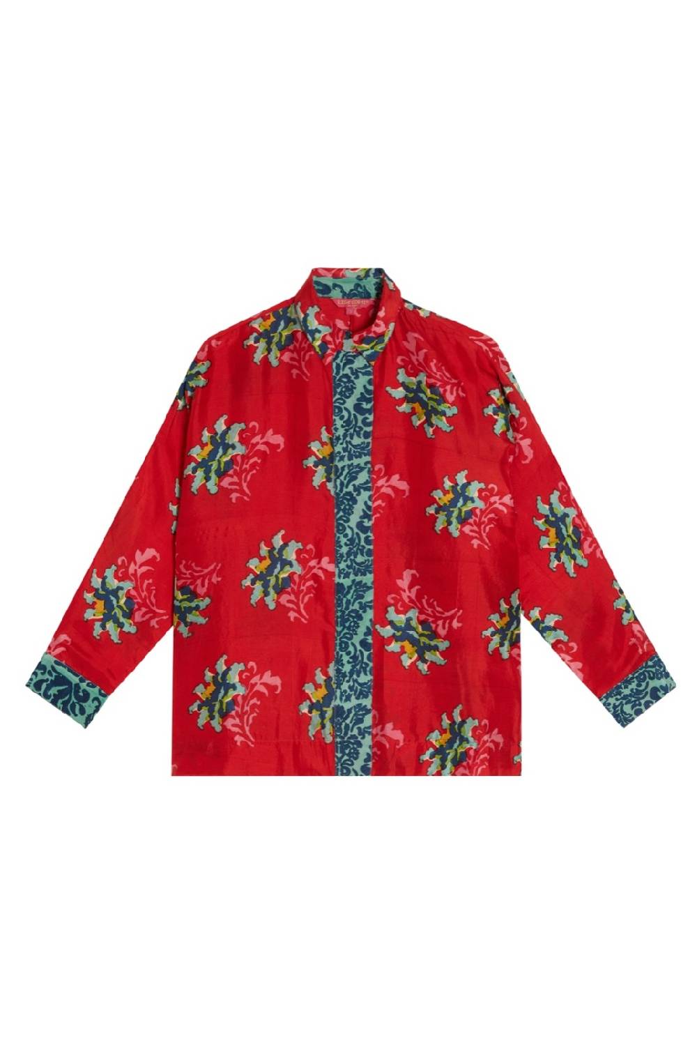 Lisa Corti Camicia Dahlia Tangeri Flower Coral
