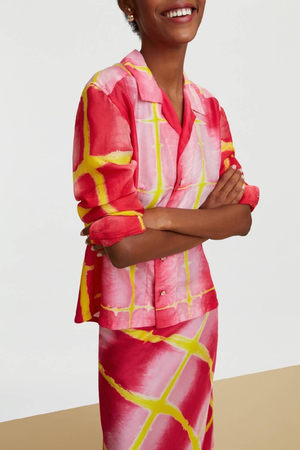 Lisa Corti Camicia Onda Tangra Pink