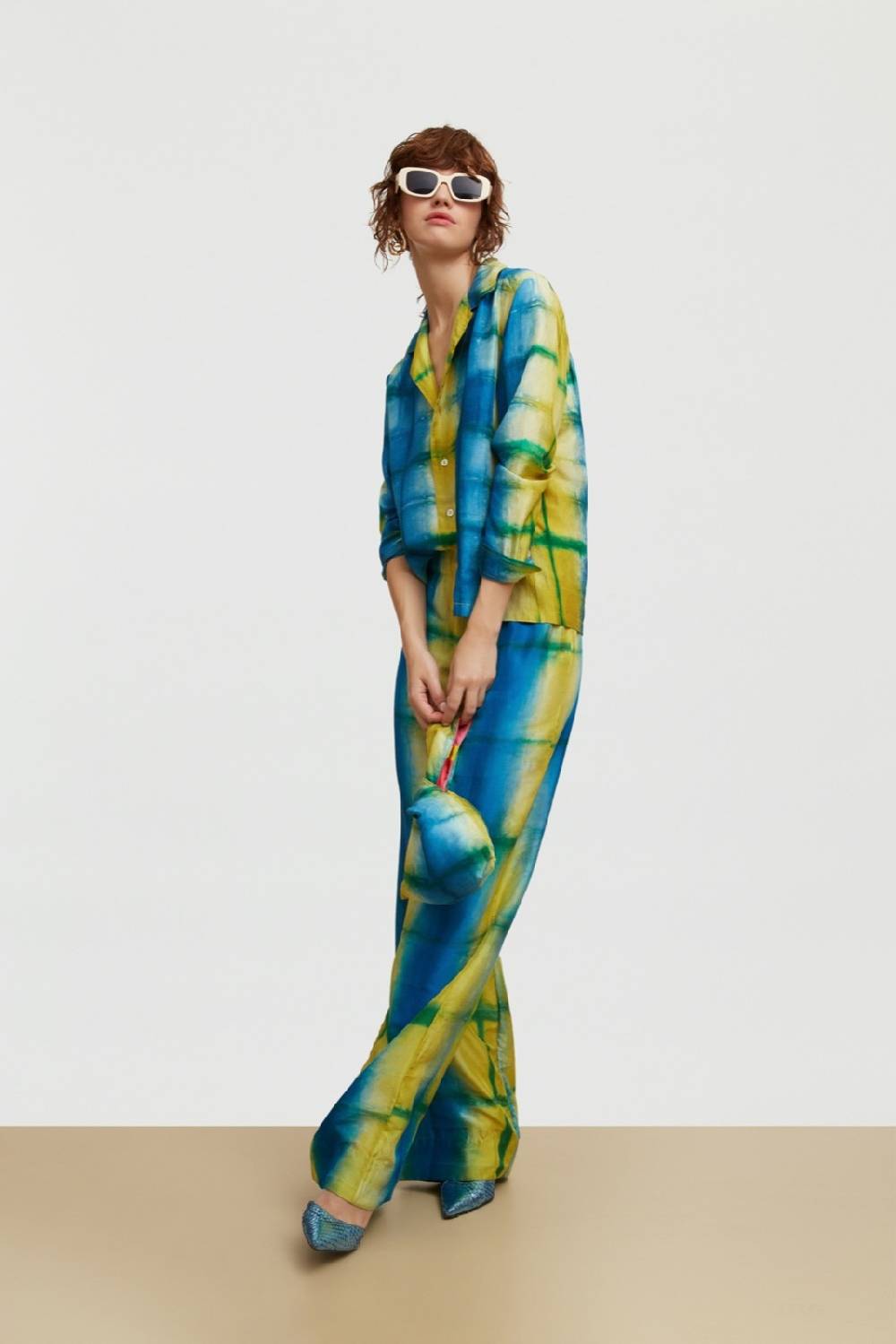 Lisa Corti Camicia Onda Tangra Sulphur