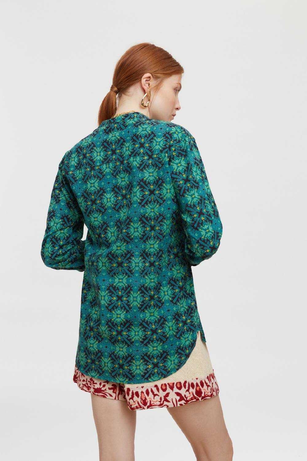 Lisa Corti Camicia Santorini Morocco Design Black