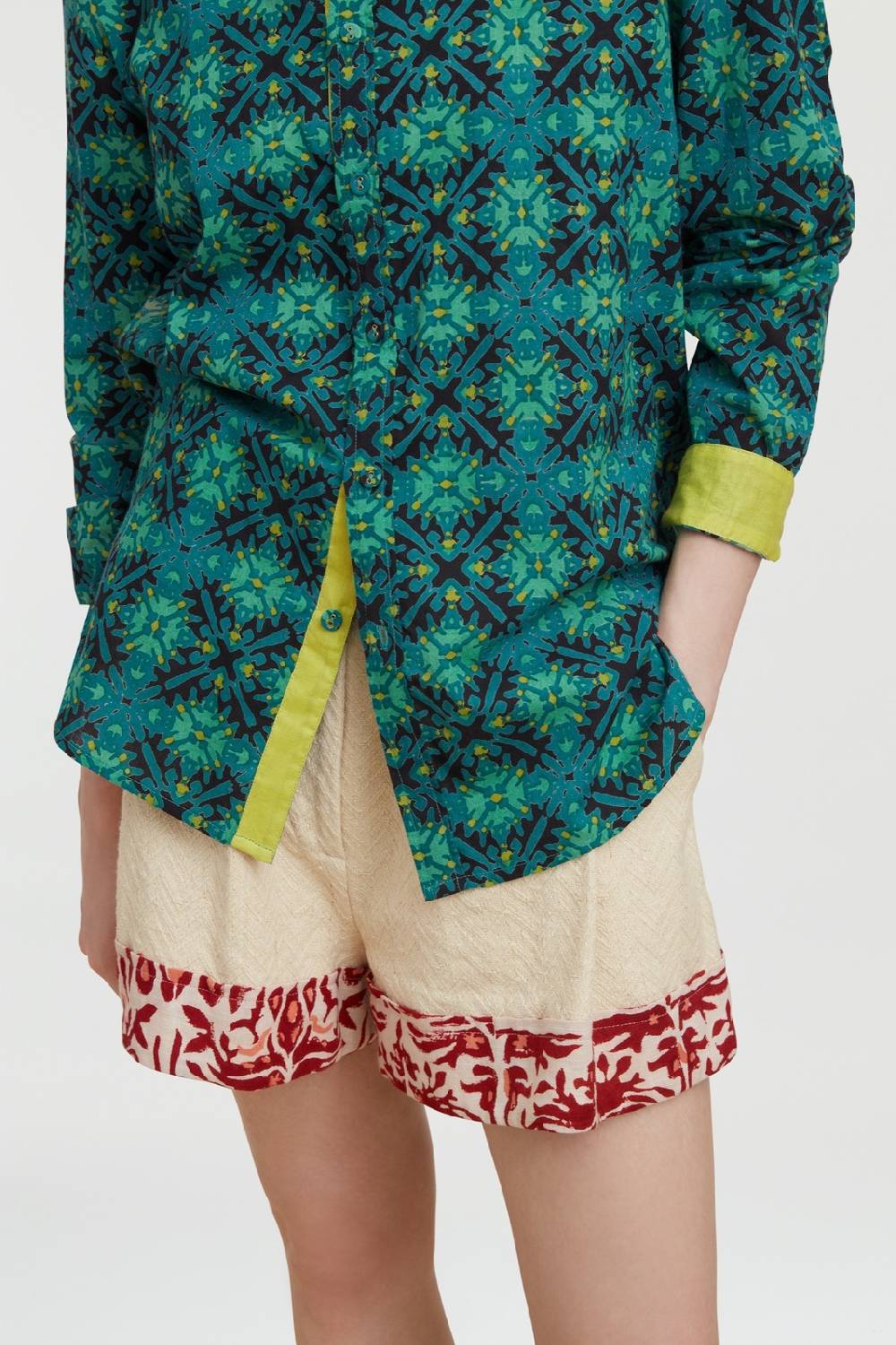 Lisa Corti Camicia Santorini Morocco Design Black