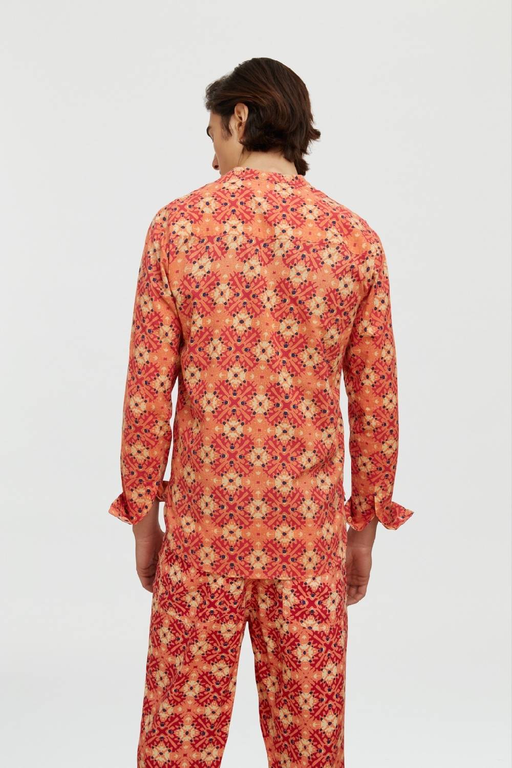 Lisa Corti Camicia Santorini Morocco Design Red