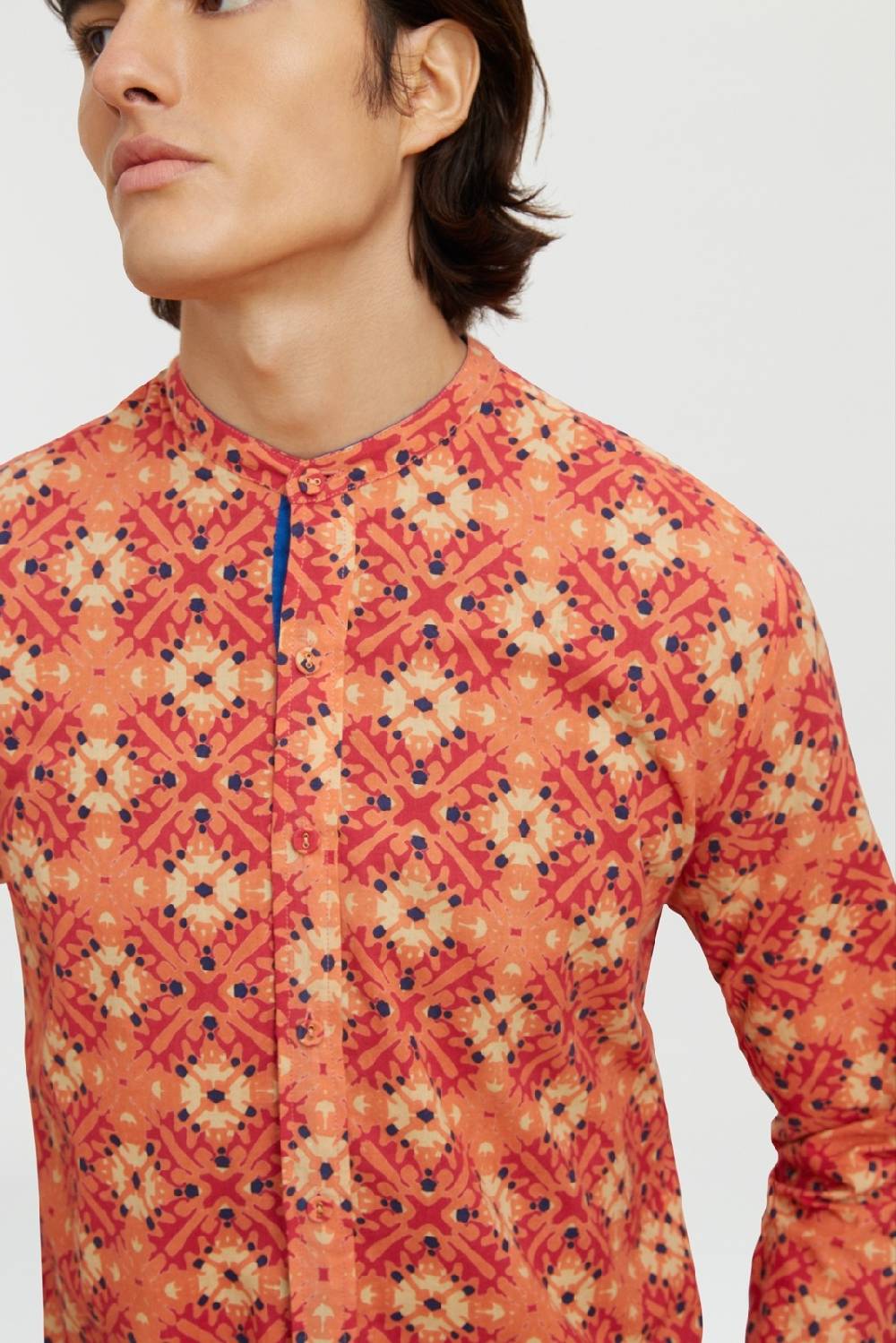 Lisa Corti Camicia Santorini Morocco Design Red