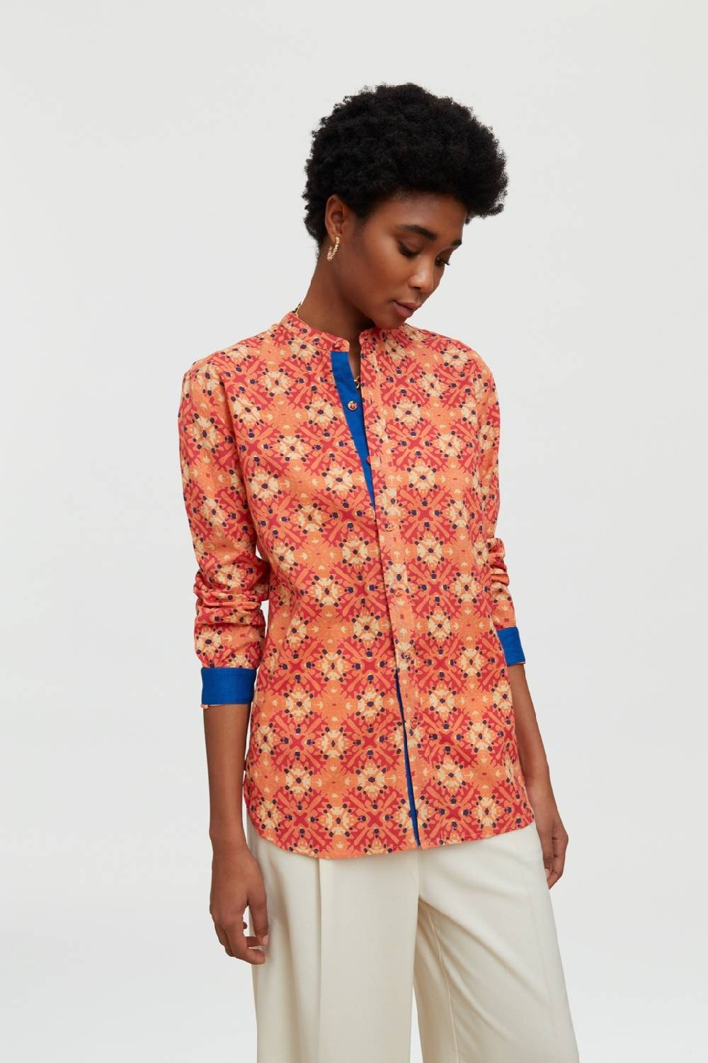 Lisa Corti Camicia Santorini Morocco Design Red