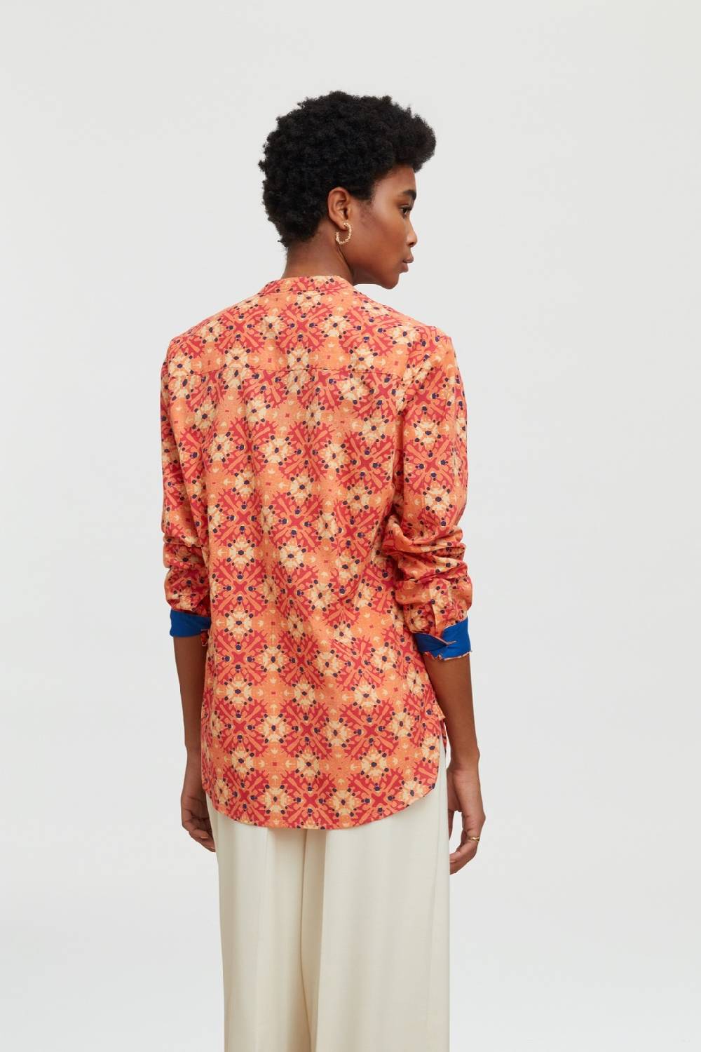 Lisa Corti Camicia Santorini Morocco Design Red