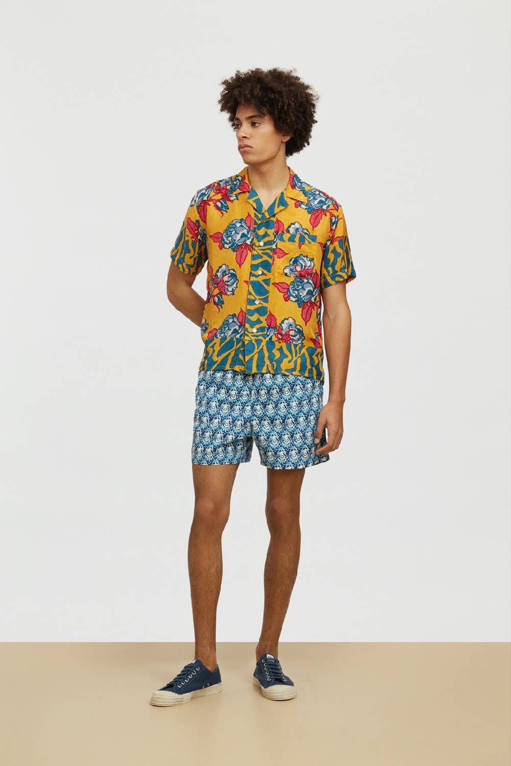 Lisa Corti costume patmos parrot blue