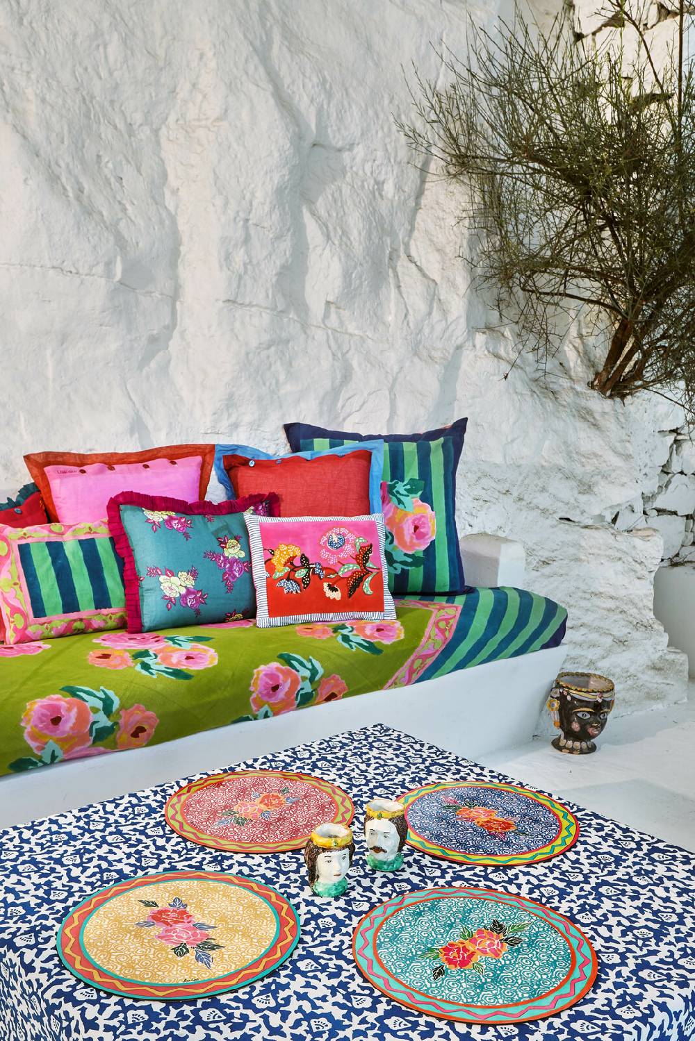 Lisa Corti Cuscino Cotone 30x40cm Nizam Acid Green