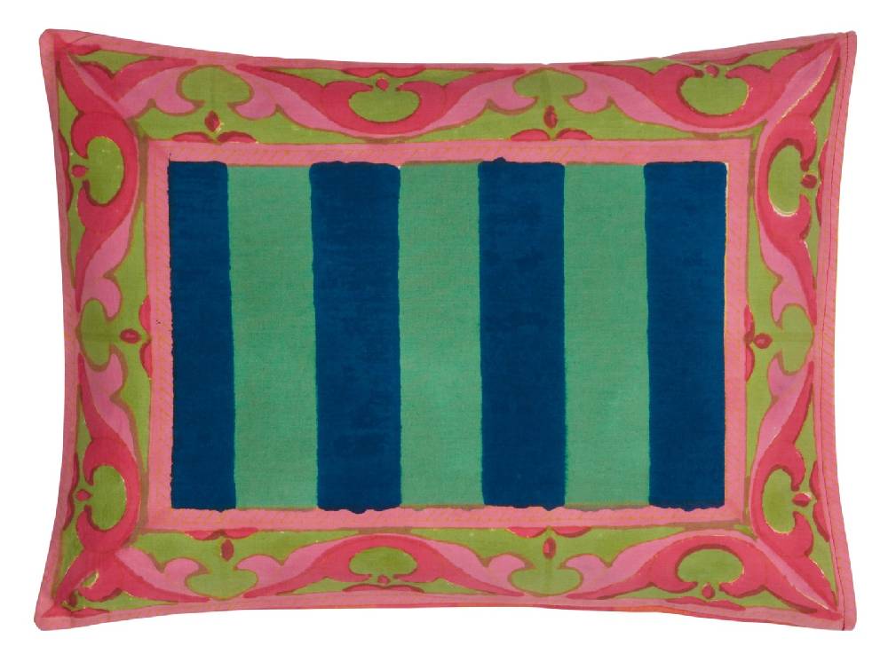 Lisa Corti Cuscino Cotone 30x40cm Nizam Acid Green