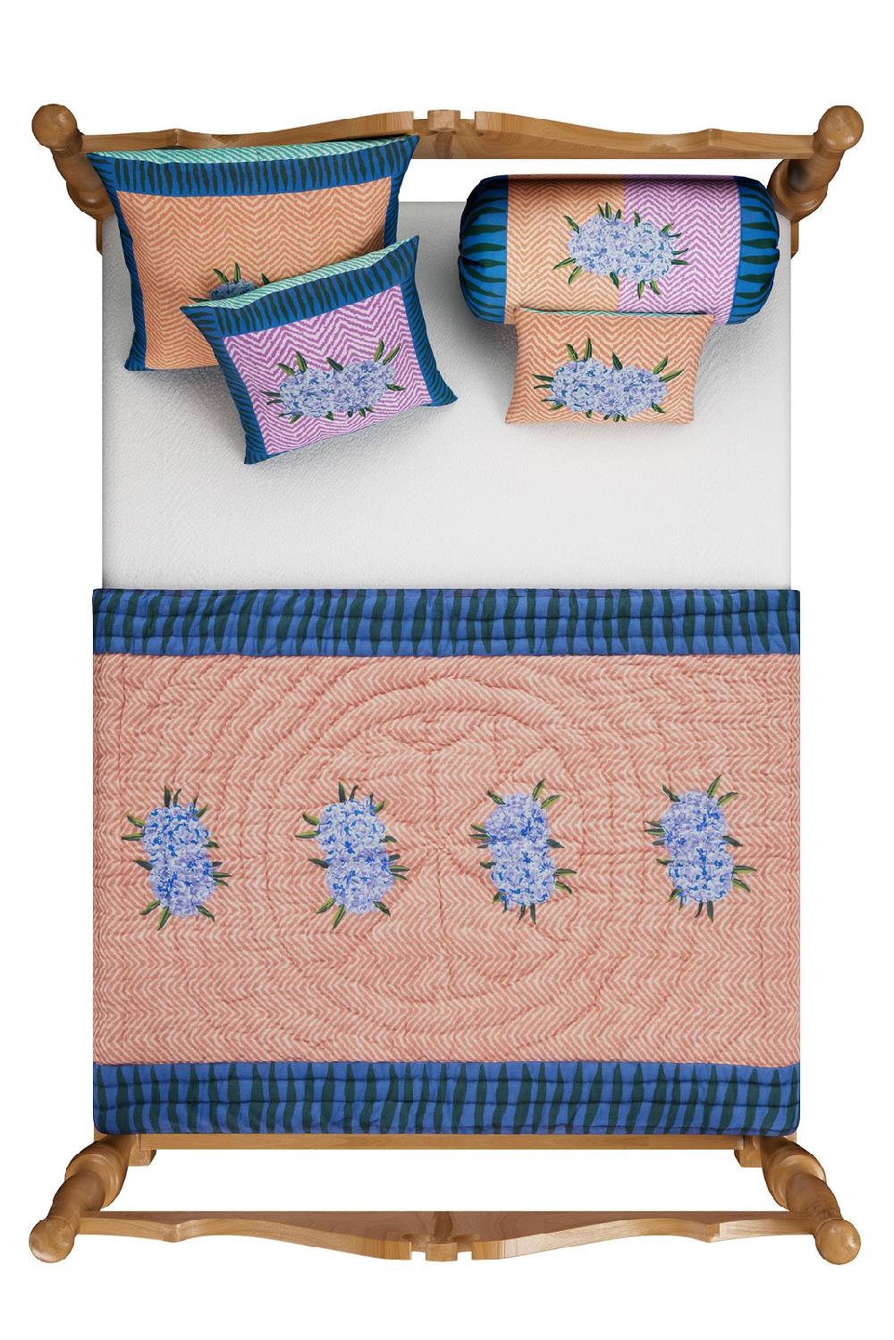 Lisa Corti Cuscino Cotone 30x40cm Oleander Lilac