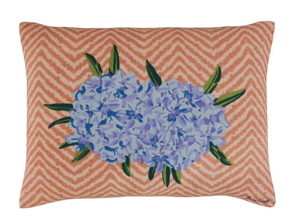 Lisa Corti cuscino cotone 30x40cm oleander peach