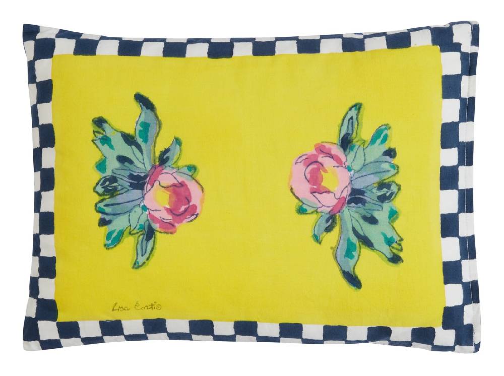 Lisa Corti cuscino cotone 30x40cm tiles yellow