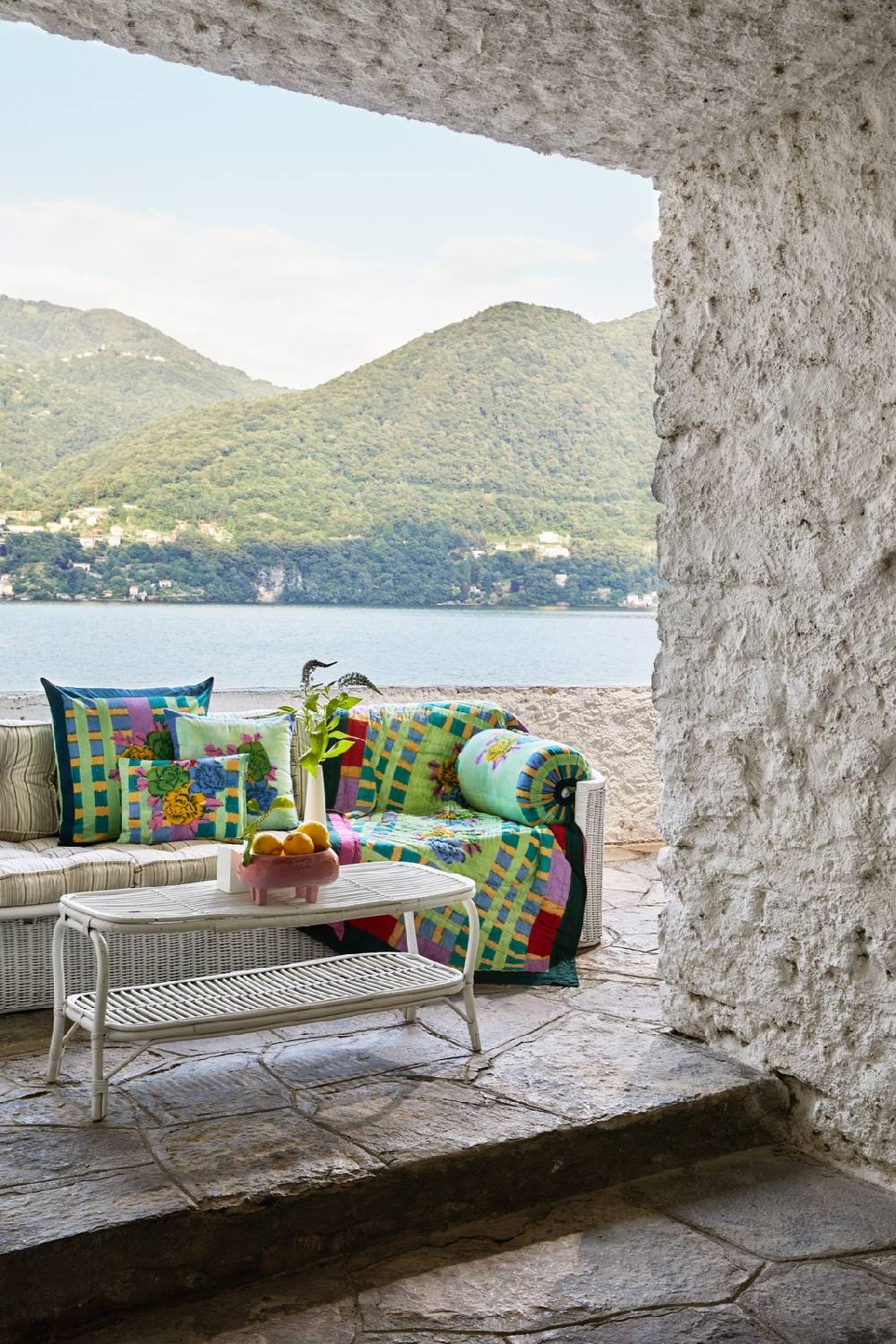 Lisa Corti Federa Cotone Rullo Paloma Ankara Aqua