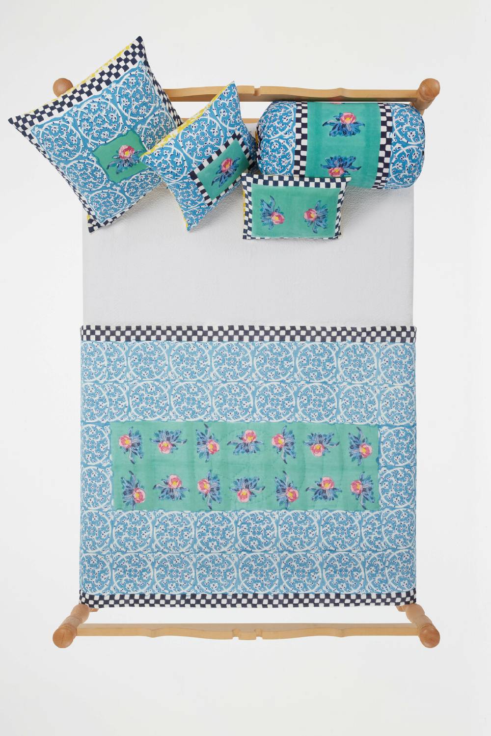 Lisa Corti Federa Cotone Rullo Paloma Tiles Green