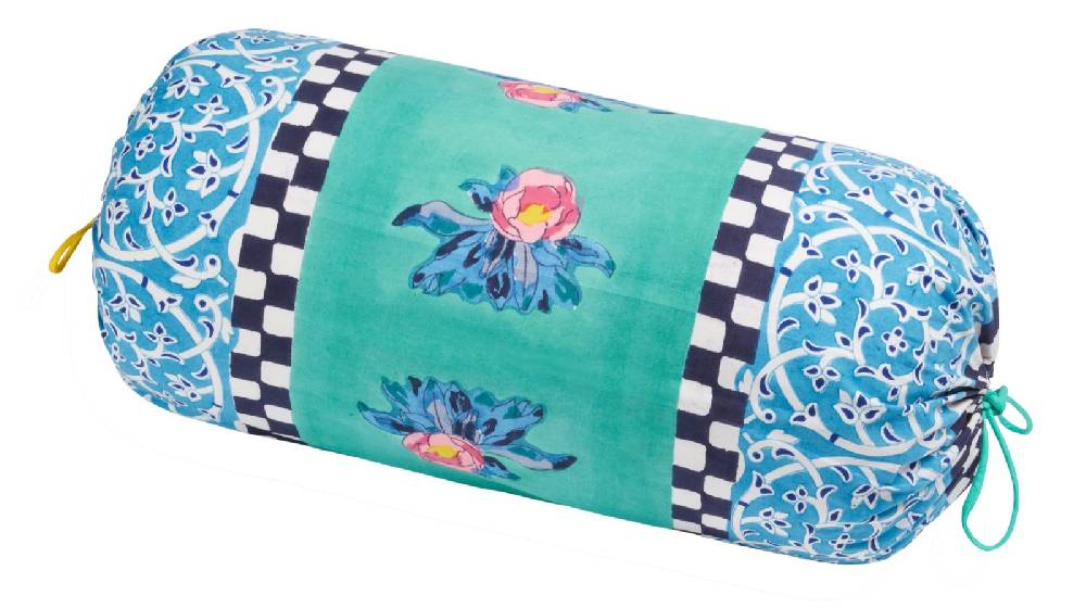 Lisa Corti federa cotone rullo paloma tiles green