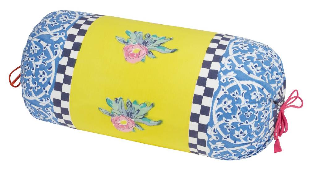 Lisa Corti Federa Cotone Rullo Paloma Tiles Yellow